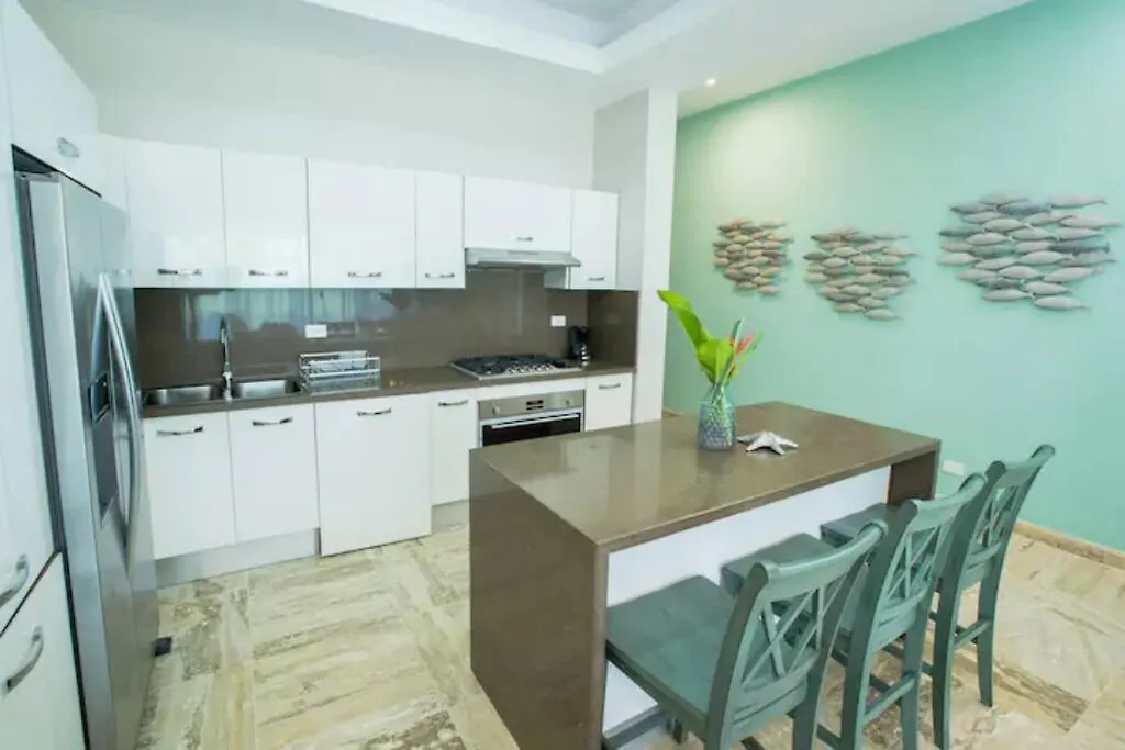 شقة 3 Bedroom Beach Front Playa Bonita Beach Aquamarine Building 102 لاس تاريناس جمهورية الدومينيكان